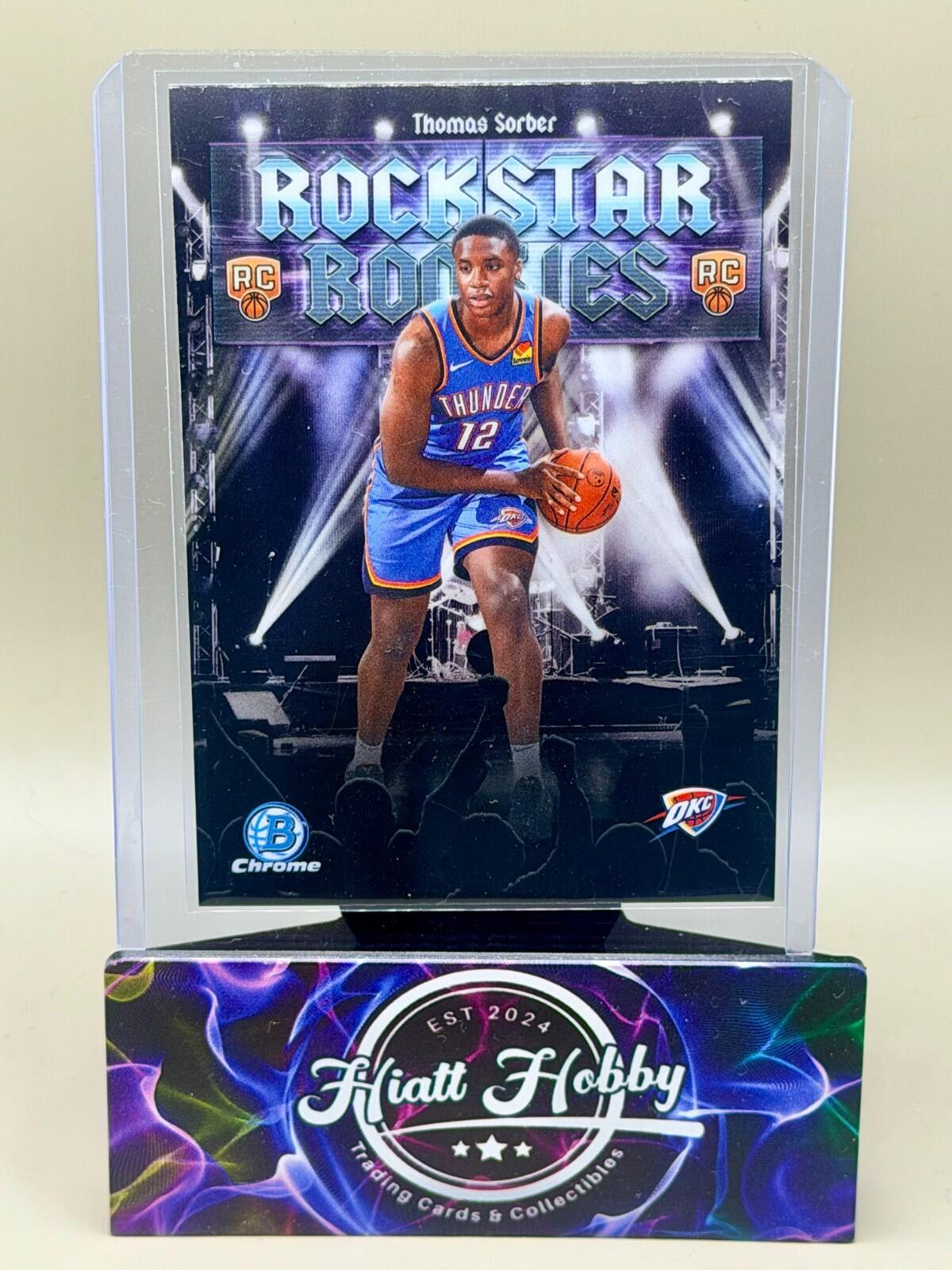 2025-26 Bowman Chrome Basketball - #RR-15 Thomas Sorber - Rockstar Rookies (RC)