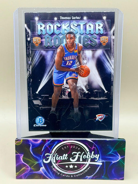2025-26 Bowman Chrome Basketball - #RR-15 Thomas Sorber - Rockstar Rookies (RC)