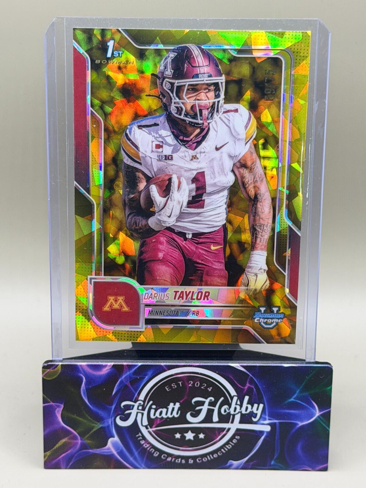 2025 Bowman U Sapphire - #126 Darius Taylor - Yellow /75