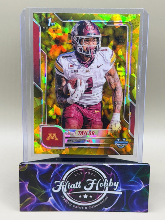 2025 Bowman U Sapphire - #126 Darius Taylor - Yellow /75