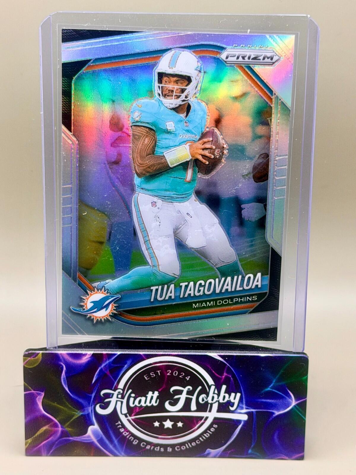 2025 Panini Prizm Football - #58 Tua Tagovailoa - Silver Holo Prizm