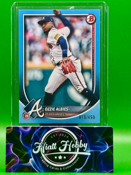 2025 Bowman - Ozzie Albies #71 - Sky Blue Border /499