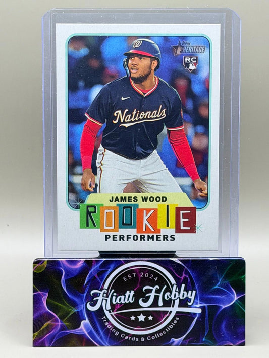 2025 Topps Heritage High Number - James Wood #RP-1 - Rookie Performers
