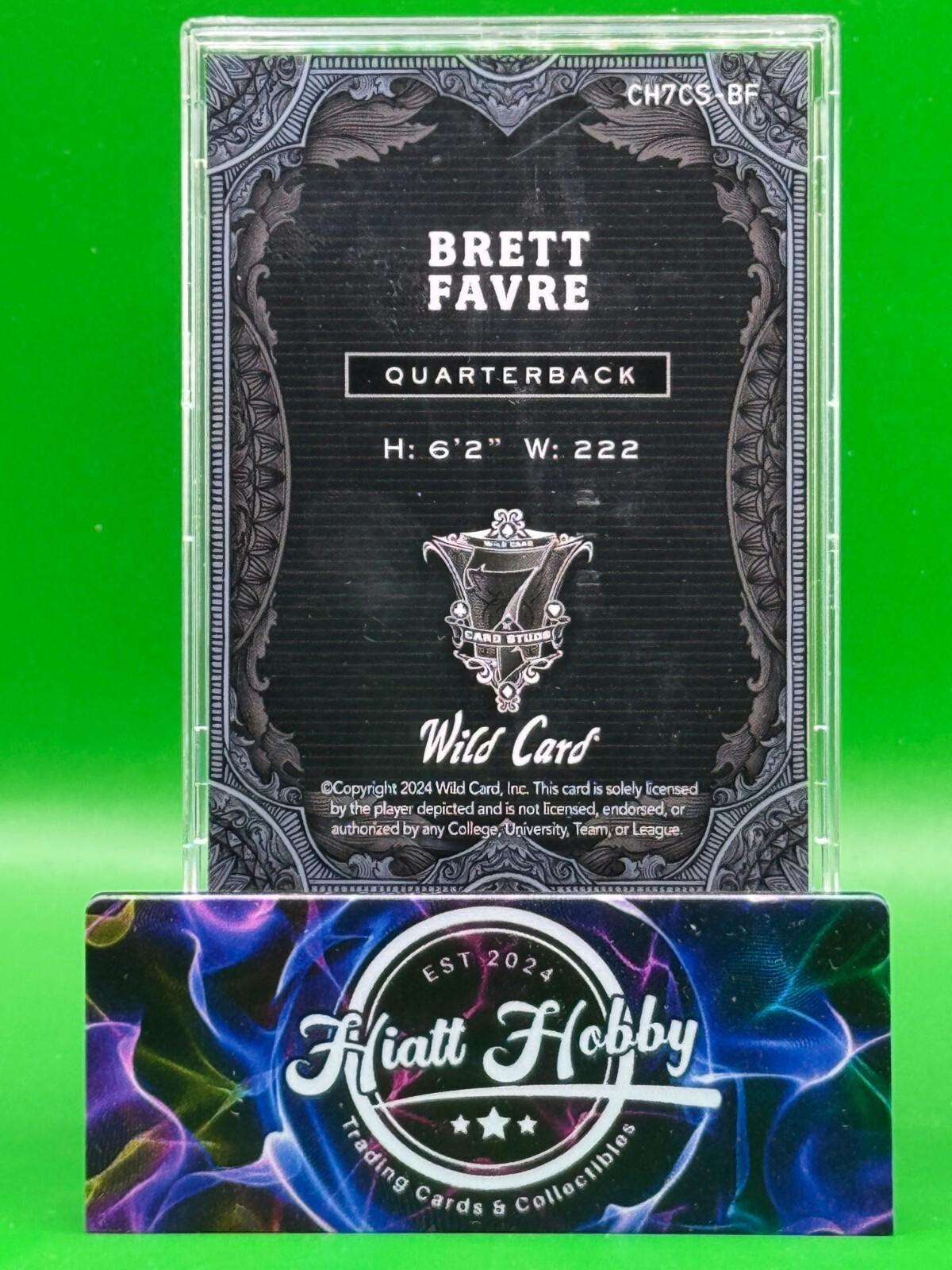 2024 Wild Card 7-Card Stud - Brett Favre #CH7CS-BF - Silver 1/2