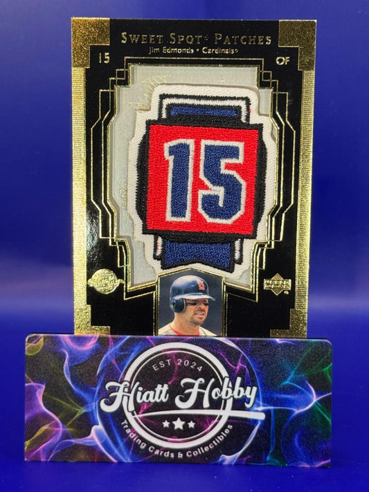 2003 Upper Deck Sweet Spot - Patches #JE1 Jim Edmonds