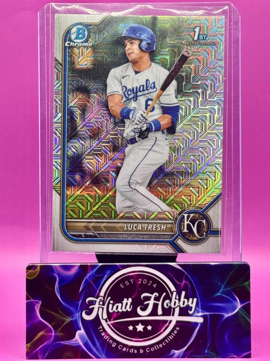 2022 Bowman Chrome - Luca Tresh #BCP-136 - Mojo Refractor (RC)