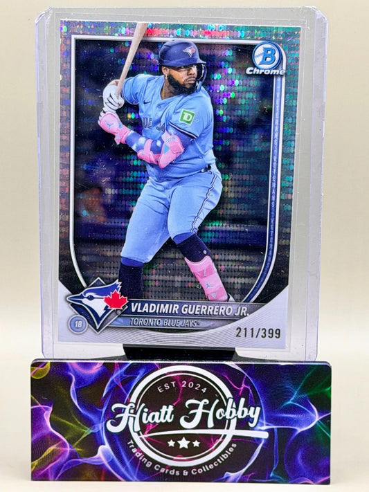 2025 Bowman Chrome - Vladimir Guerrero Jr #74 - Pulsar Refractor /399 (RC)