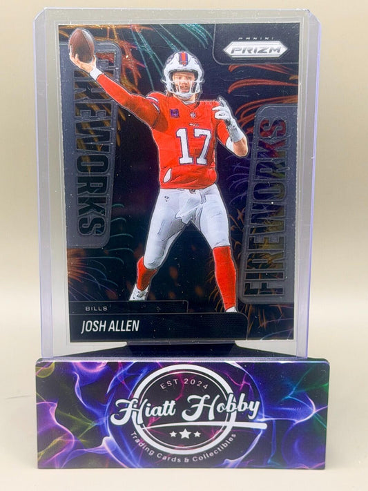 2025 Panini Prizm Football - #23 Josh Allen - Fireworks