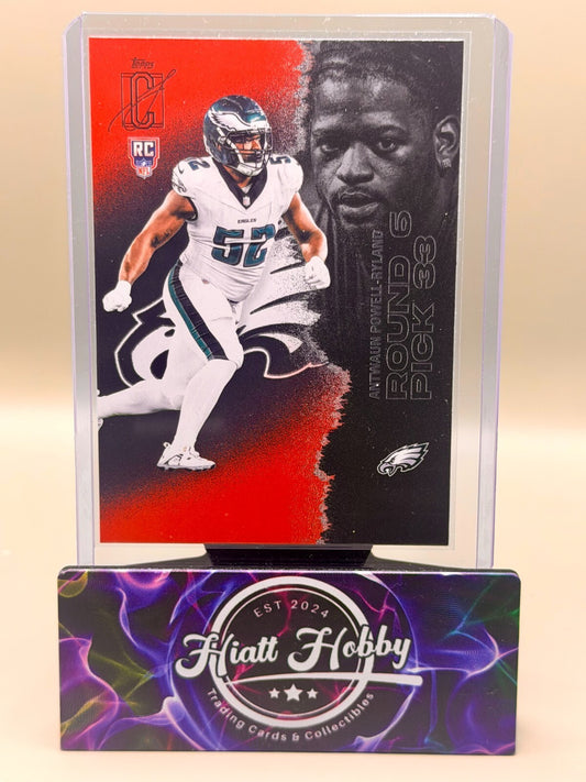 2025 Topps Signature Class Football - #246 Antwaun Powell-Ryland - Red Black (RC