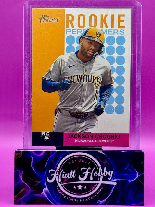 2024 Topps Herritage High Number - Jackson Chourio #RP-5 - Rookie Performers