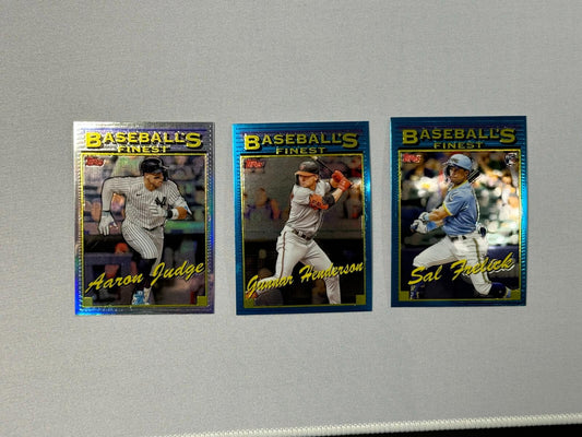 2024 Topps Finest Baseball - Baseball's Finest - LOT of 3