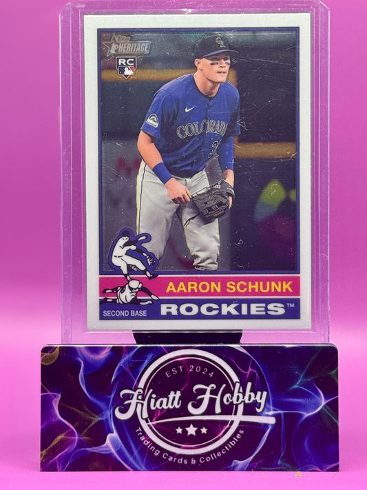 2025 Topps Heritage - Aaron Schunk #90 Chrome (RC)