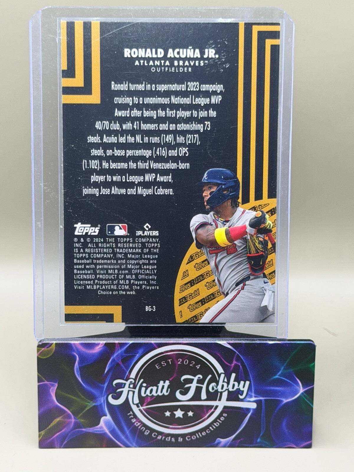 2024 Topps Update - #BG-3 Ronald Acuna Jr - Black Gold