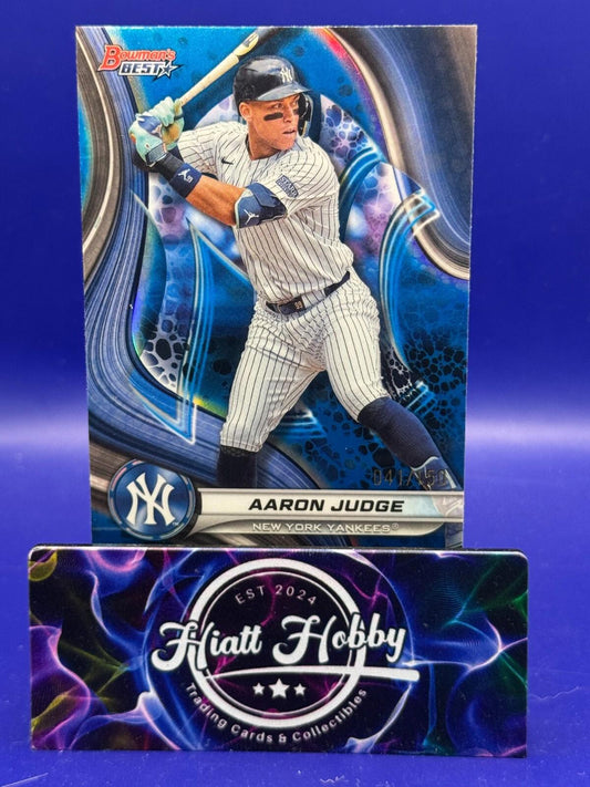 2024 Bowman's Best Baseball - Aaron Judge #43 - Blue Refractor /150