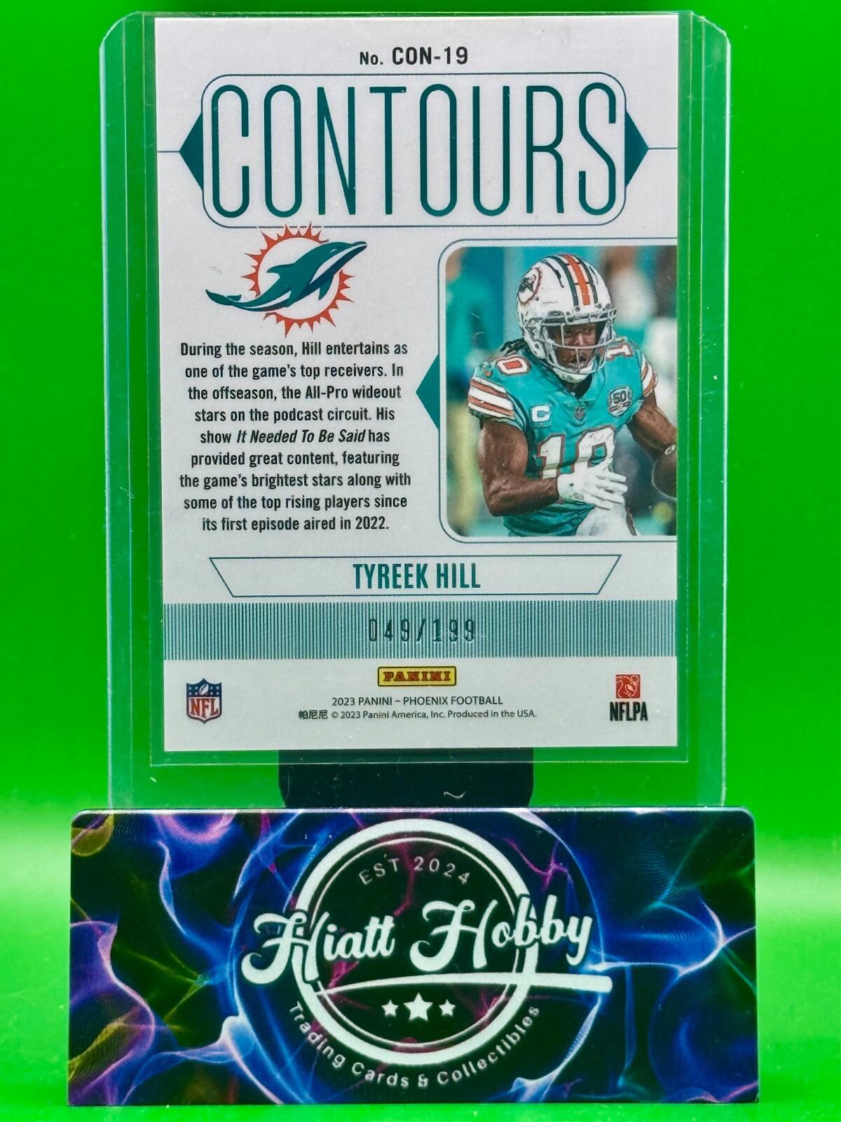 2023 Panini Phoenix - Contours Tyreek Hill #CON-19 Red /199