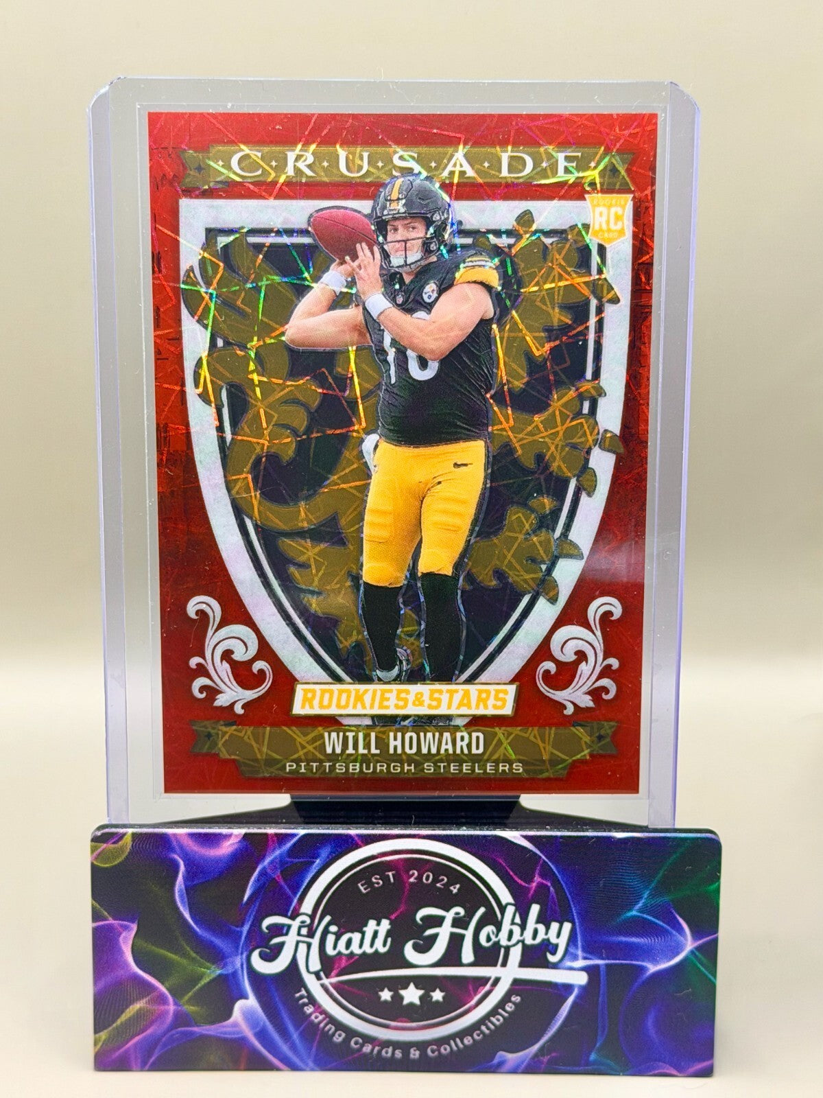 2025 Panini Rookies and Stars - #12 Will Howard - Crusade - Laser (RC)