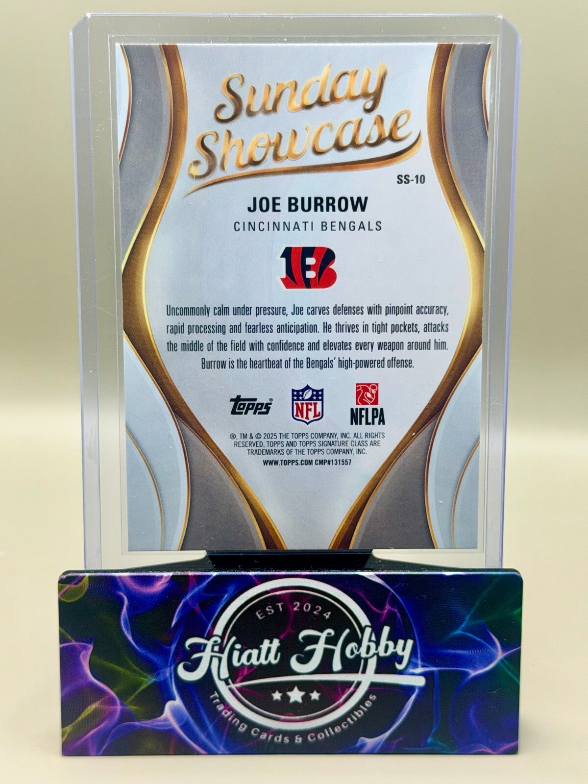 2025 Topps Signature Class Football - #SS-10 Joe Burrow - Sunday Showcase