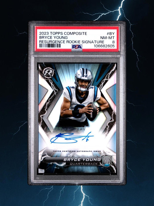 2023 Topps Composite - Bryce Young - Resurgence Rookie Signatures (RC) - PSA 8