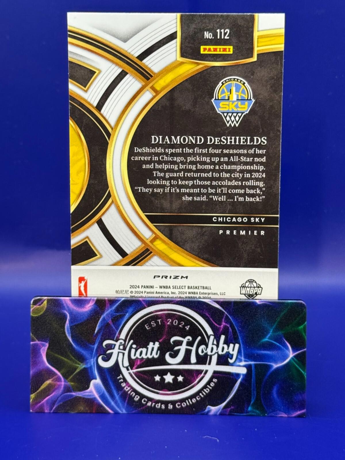 2024 Panini Select WNBA - Premier Level #112 - Diamond DeShields  - Silver Holo