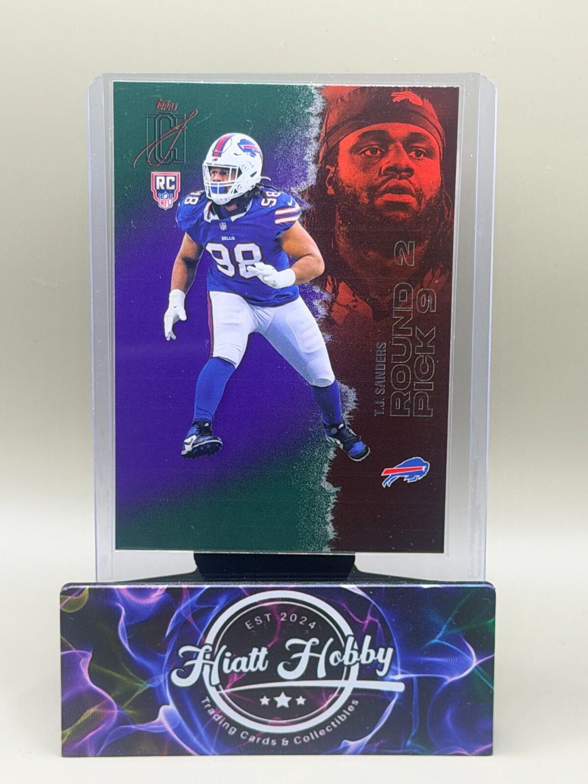 2025 Topps Signature Series Football - #218 TJ Sanders - Purple & Green (RC)