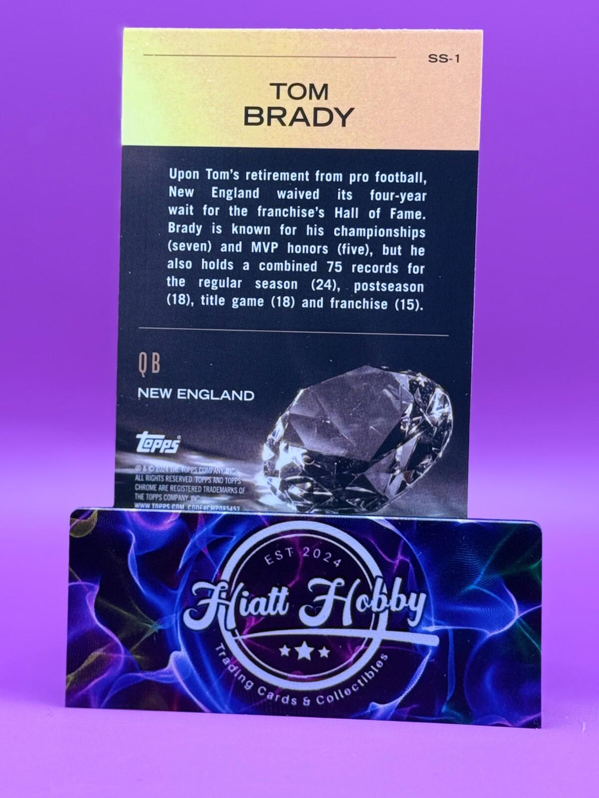 2024 Topps Chrome Football - Tom Brady #SS-1 - Sunday Swag - X-Fractor