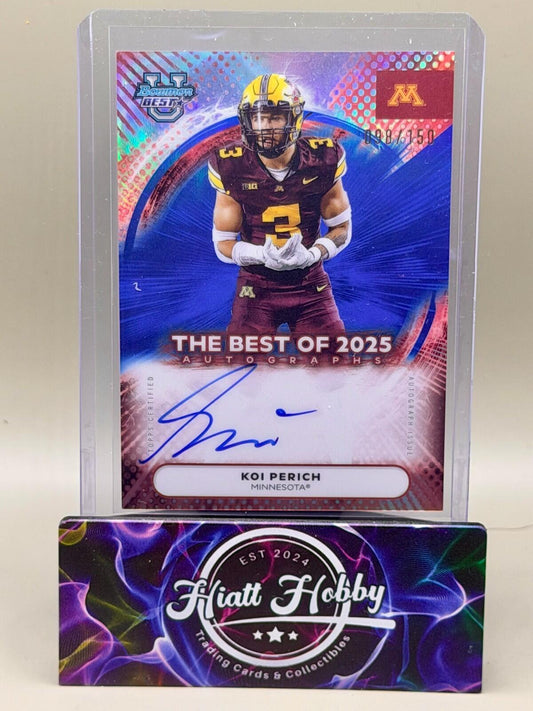 2025 Bowman's Best U - #BOA-KP Koi Perich - Blue Auto /150