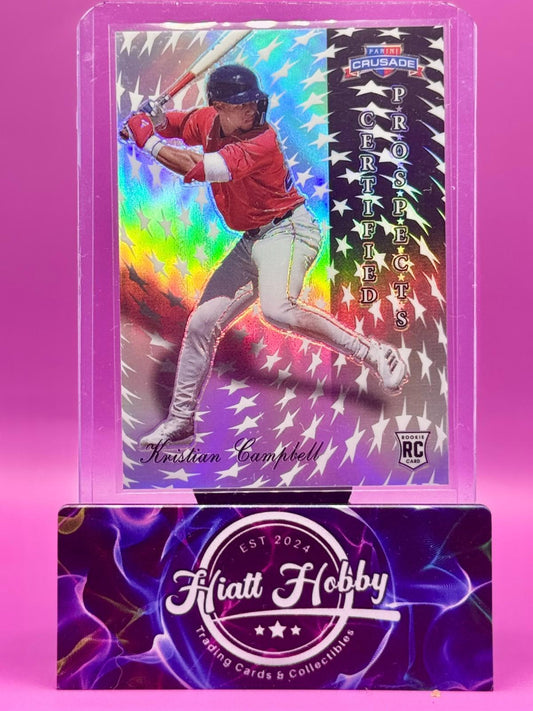 2025 Panini Crusade - Kristian Campbell #22 - Certified Prospects (RC) - Silver