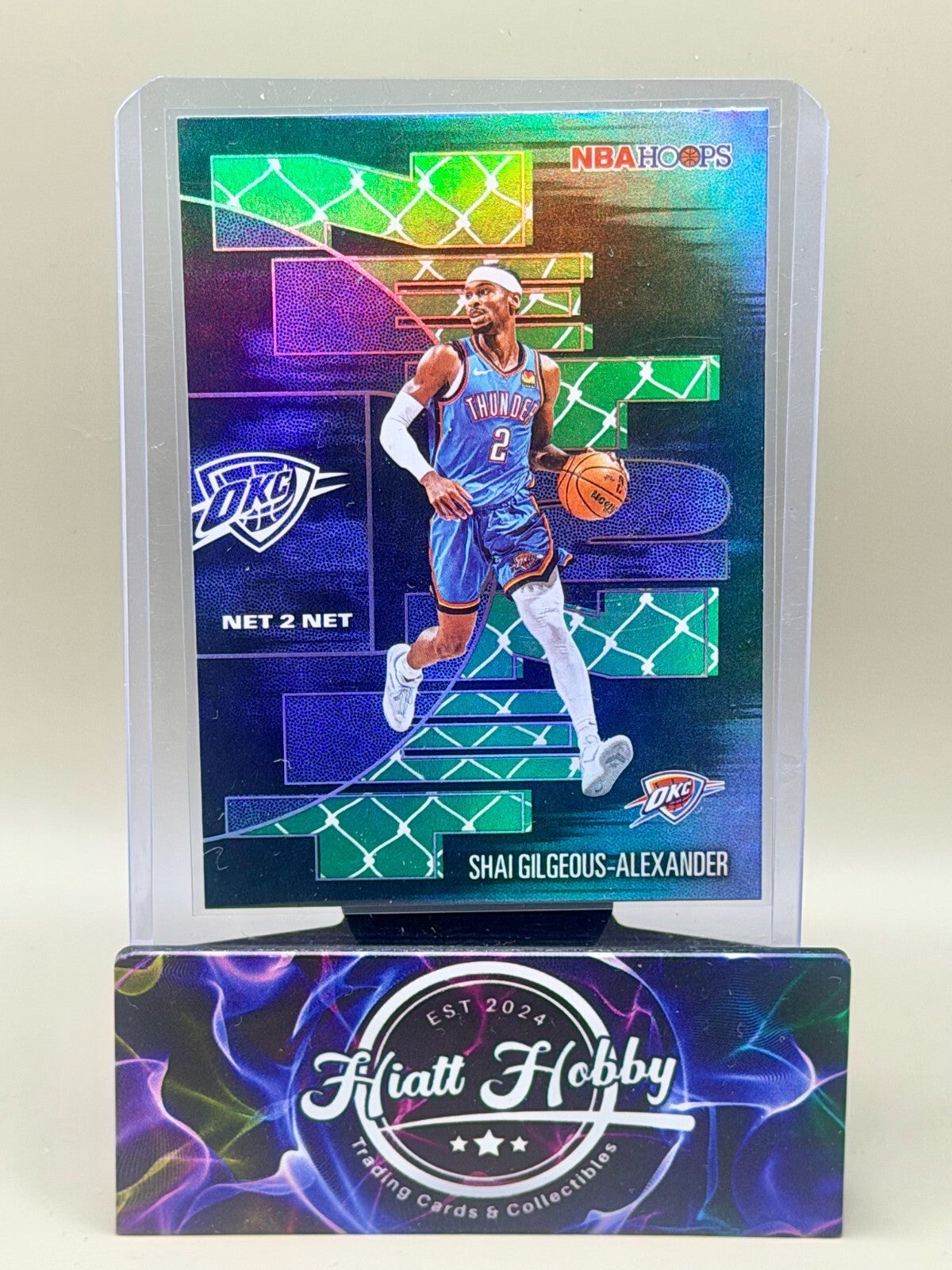 2025-26 NBA Hoops Basketball - Shai Gilgeous-Alexander - Net 2 Net - Green Hoops