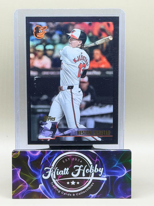 2025 Topps Archives - 1996 Topps Heston Kjerstad #130 Black Foilboard