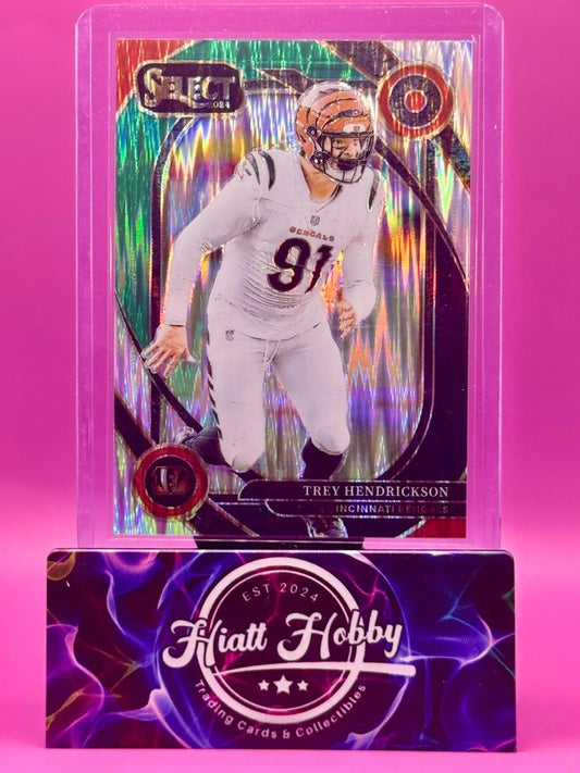 2024 Panini Select Trey Hendrickson #298 - Club Level Black & Green Shock Prizm
