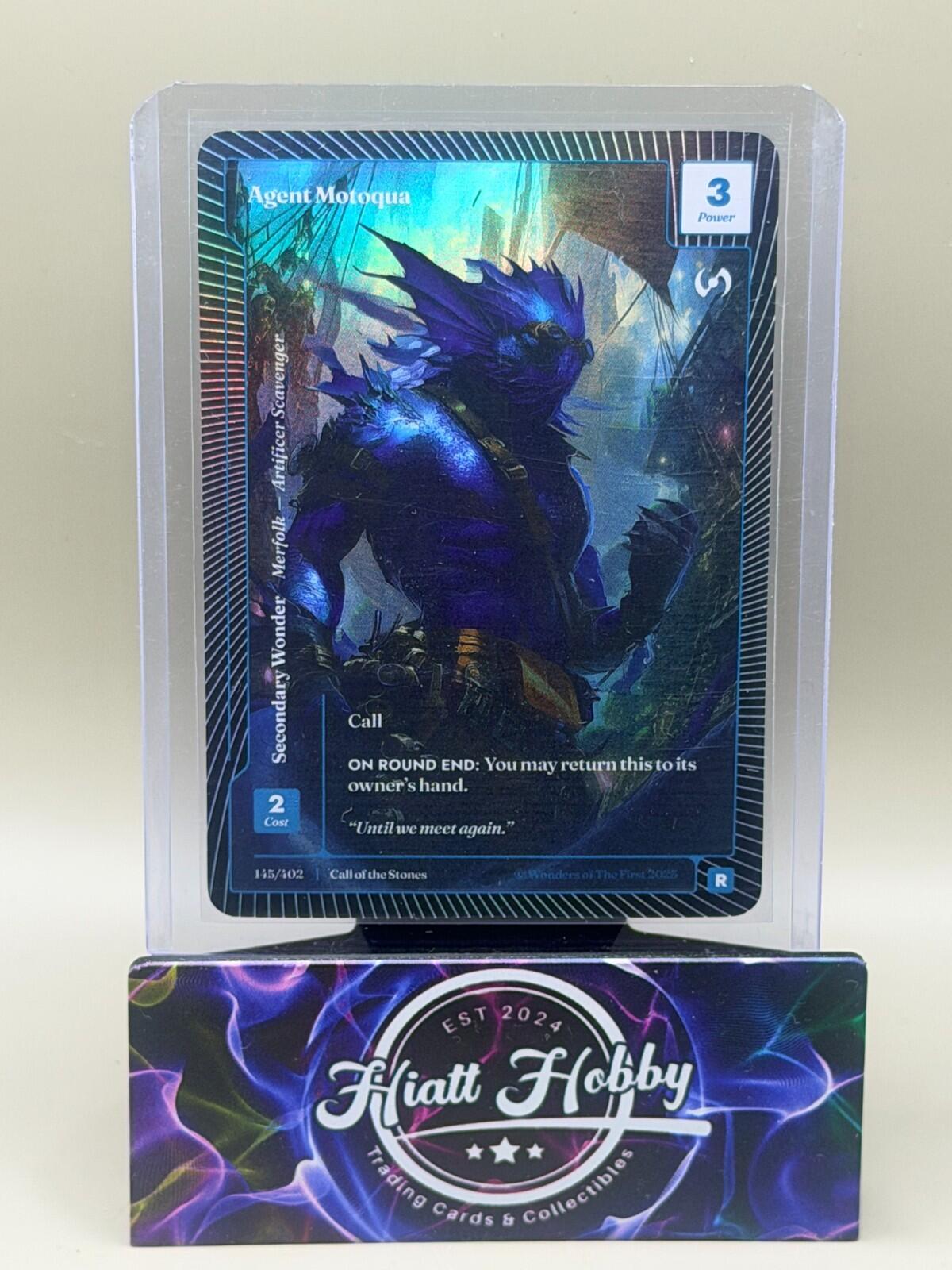2025 Wonders of the First - #145/402 Agent Motoqua (R) - Classic Foil