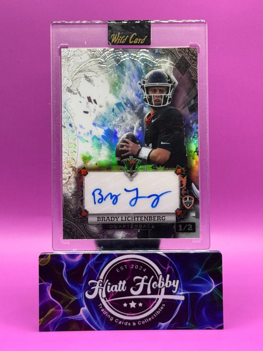 2024 Wild Card 7-Card Stud - Brady Lichtenberg #AS7CS-BC -White Rainbow Auto 1/2