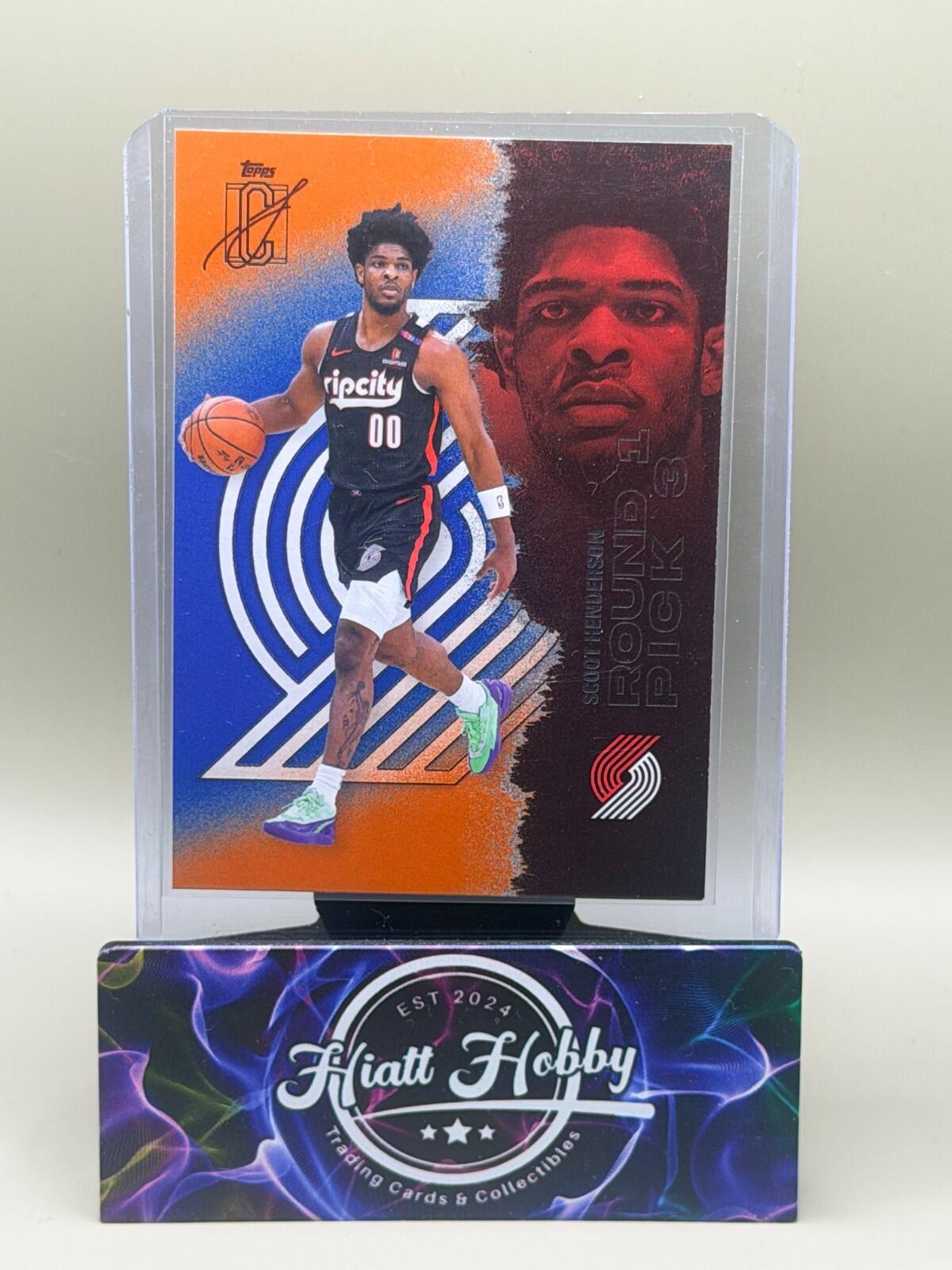 2025-26 Topps Signature Series Basketball #75 Scoot Henderson - Orange and Blue