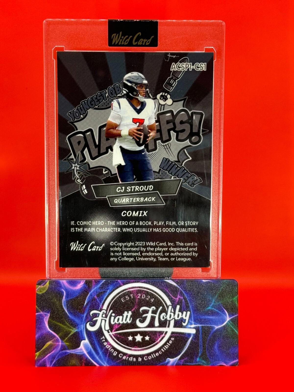 2023 Wild Card Alumination - CJ Stroud #ACSP1-CS1 - Playoffs Rainbow Foil 18/18