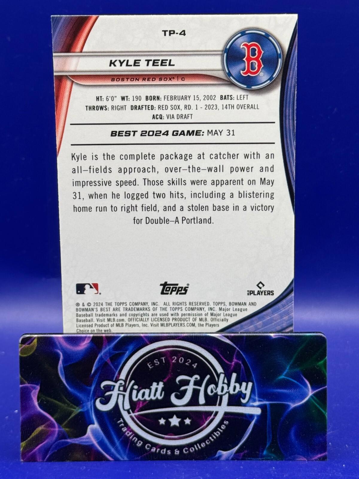 2024 Bowman's Best - Kyle Teel #TP-4 - Wave Refractor