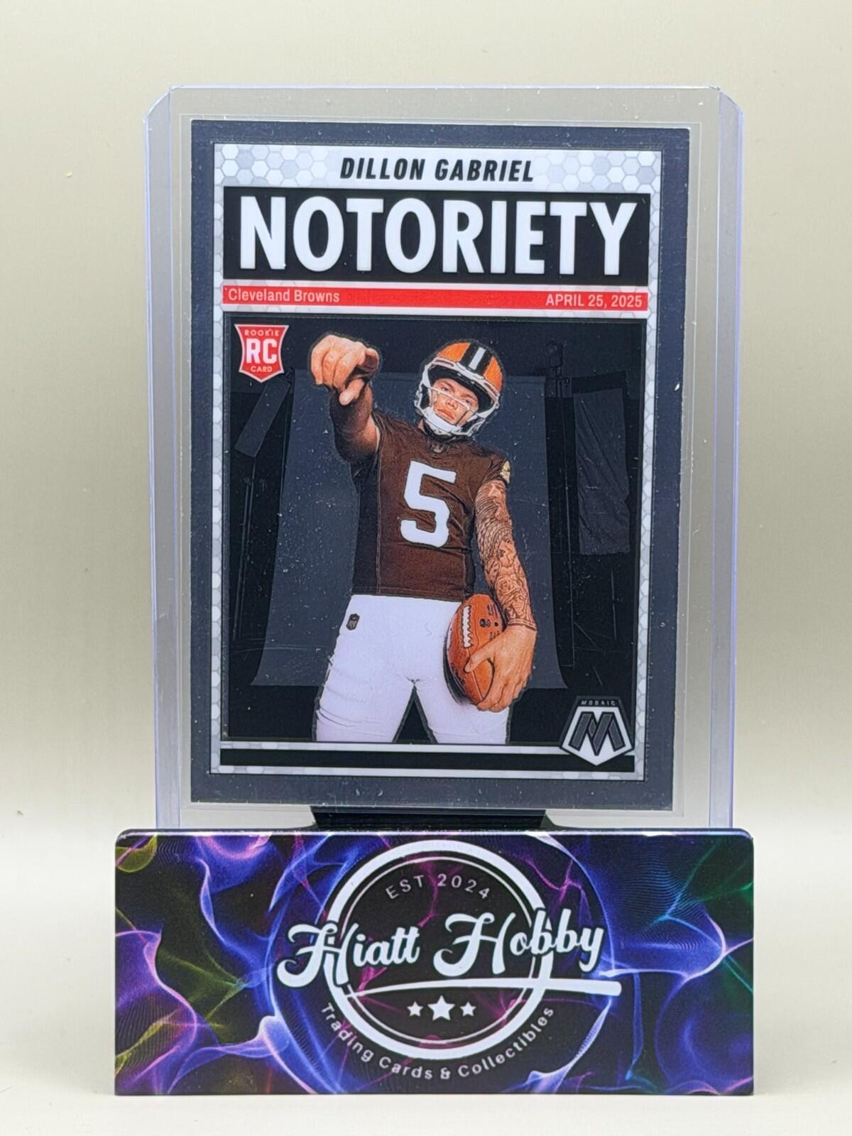 2025 Panini Mosaic Football - #19 Dillon Gabriel - Notoriety (RC)