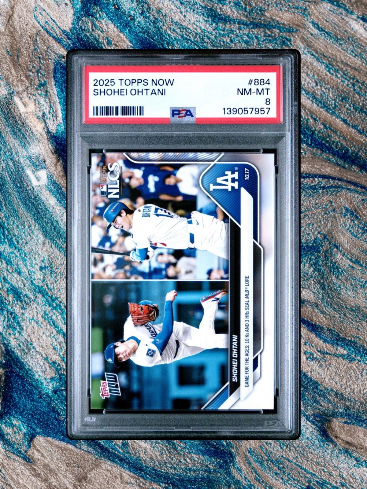 2025 Topps Now #884 Shohei Ohtani - PSA 8