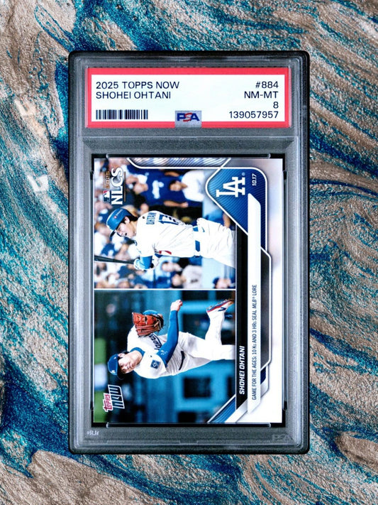 2025 Topps Now #884 Shohei Ohtani - PSA 8