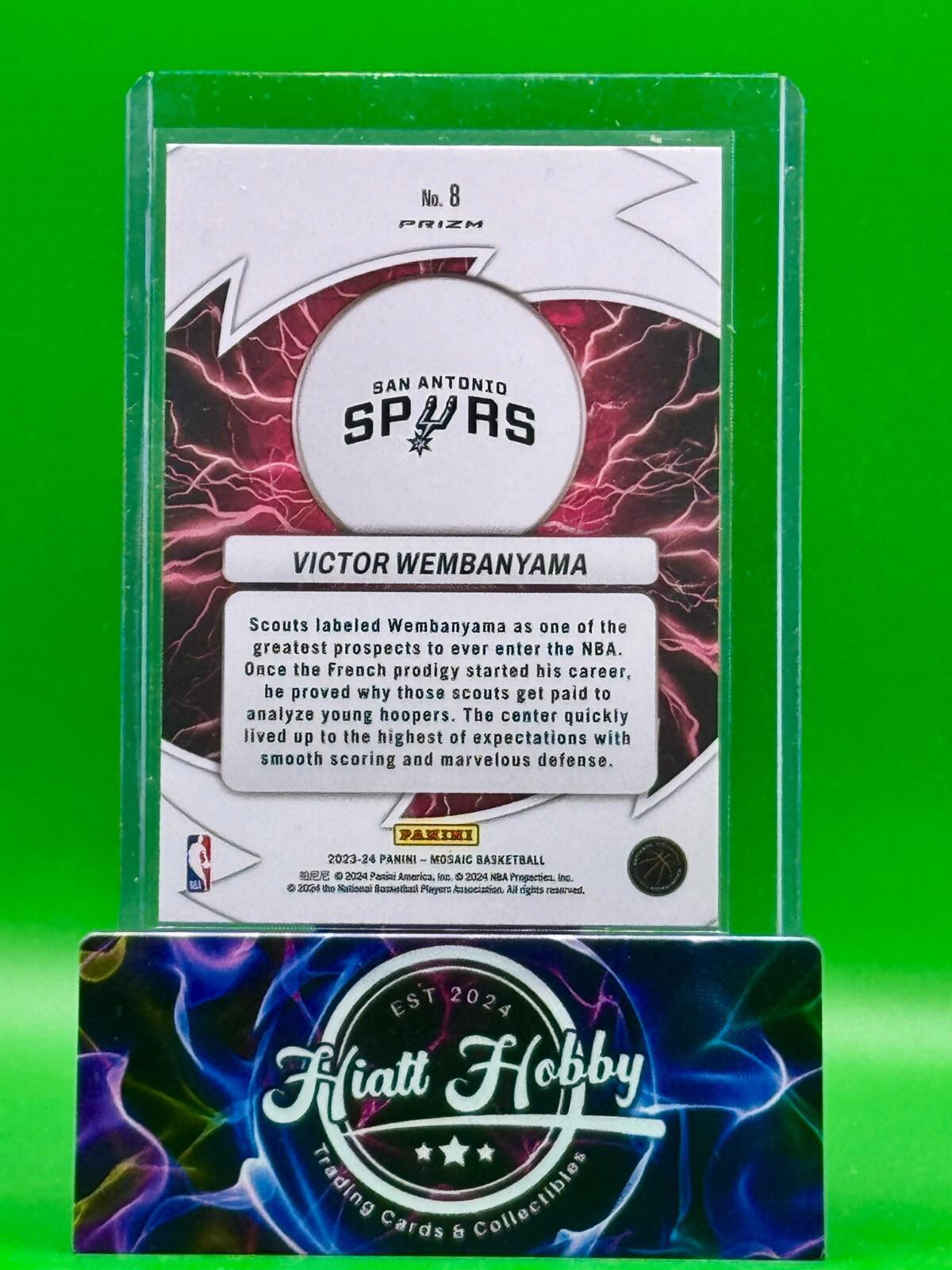 2023-24 Panini Mosaic - Victor Wembanyama #8 - Thunder Road Silver Mosaic