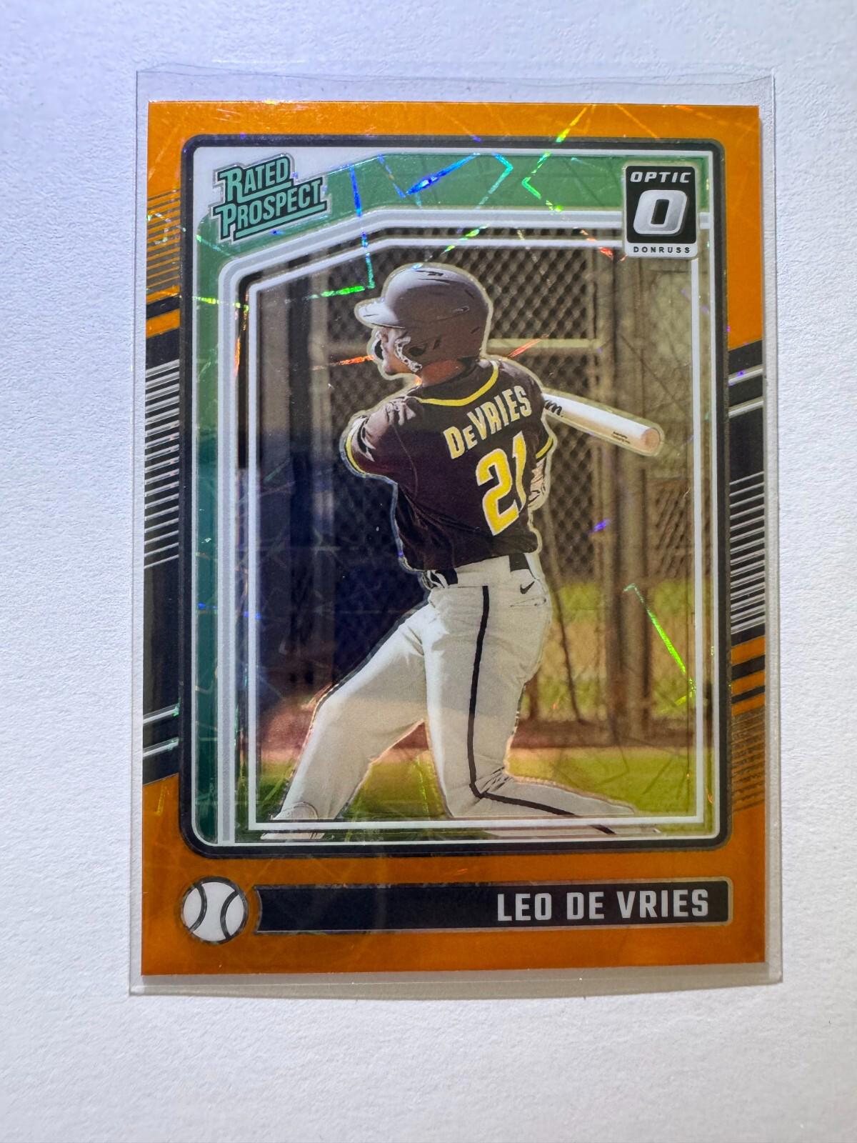 2024 Panini Donruss Baseball Orange Velocity Prizm Cards- LOT of 4! RC, Stars
