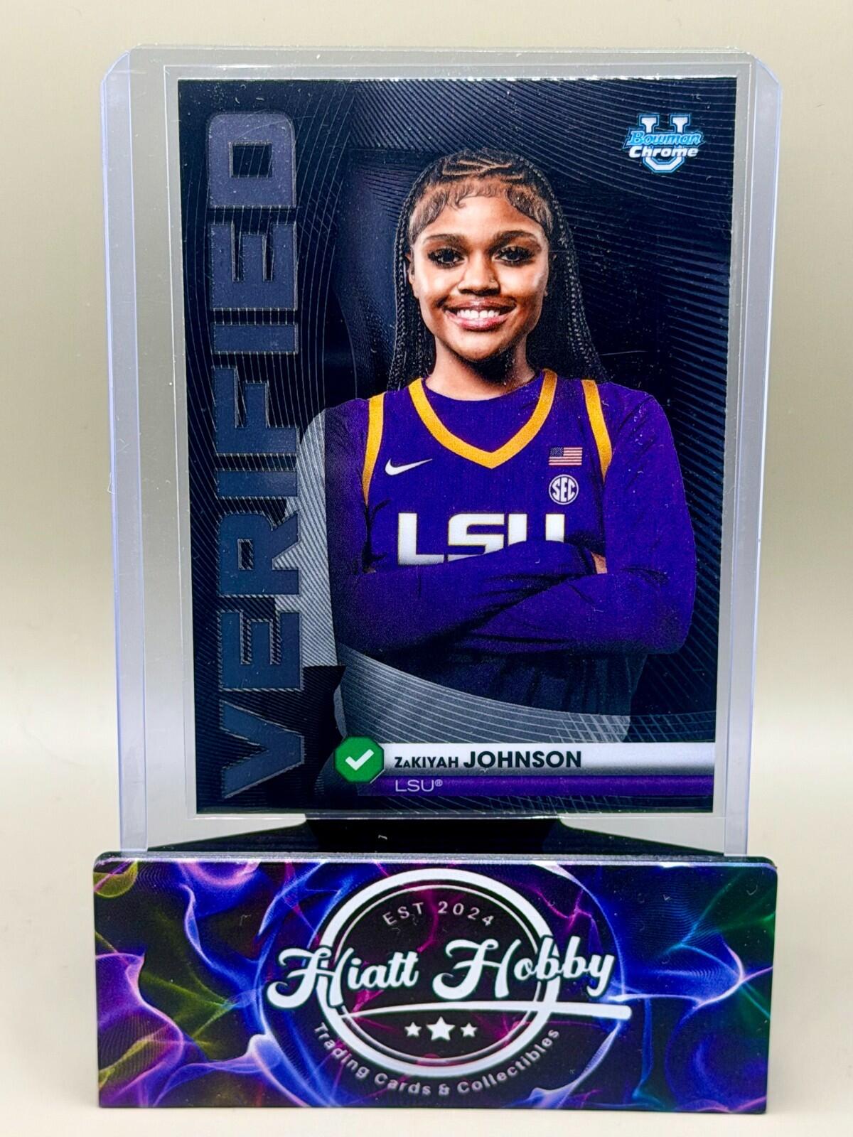 2025-26 Bowman Chrome Basketball - #BV-21 ZaKiyah Johnson - Bowman Verified