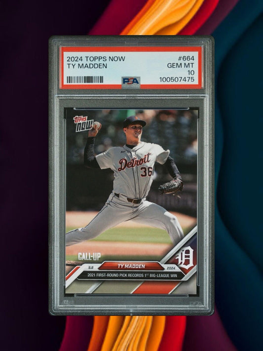 2024 Topps Now - #664 Ty Madden (RC) - PSA 10