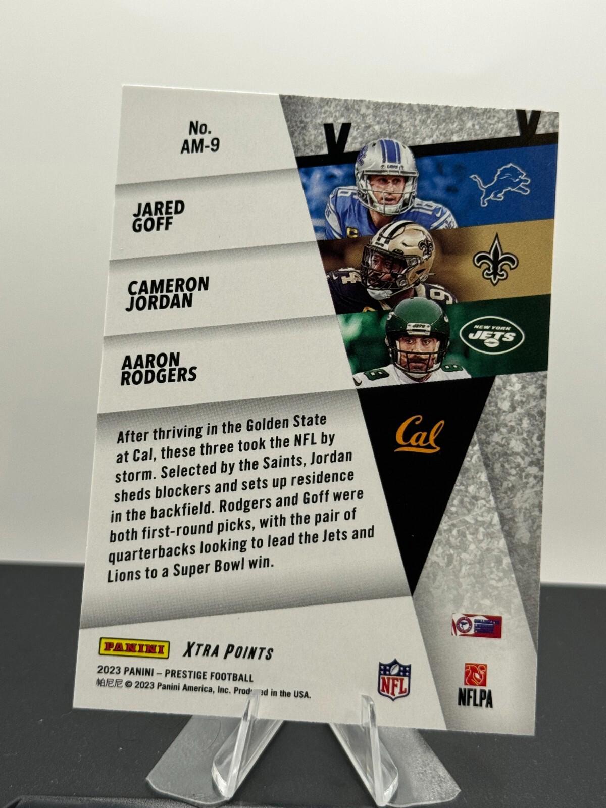 2023 Panini Prestige - Alma Maters #AM-9 Rodgers, Goff, Jordan