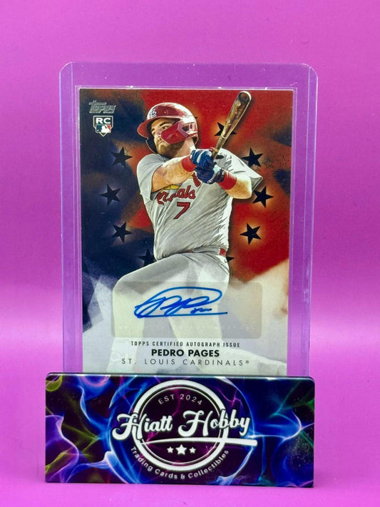 2024 Topps Update - Pedro Pages - Baseball Stars Auto - Black /199 (AU, RC)