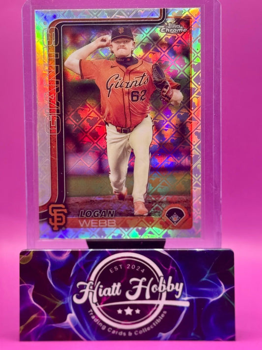 2025 Topps Chrome Logofractor - Logan Webb #296
