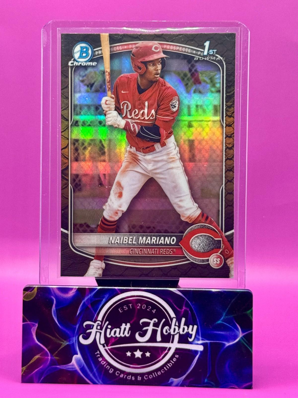 2025 Bowman - Chrome Prospects Naibel Mariano #BCP-99 Reptilian Refractor (RC)