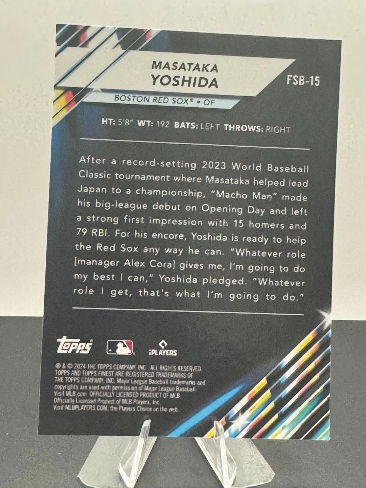 2024 Topps Finest - Future So Bright #FSB-15 Masataka Yoshida