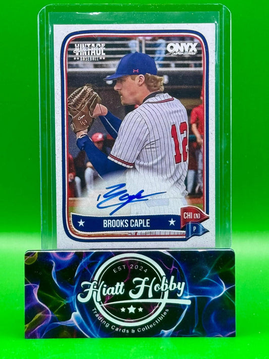 2024 Onyx Vintage Baseball - Brooks Caple #VABRCA - Auto