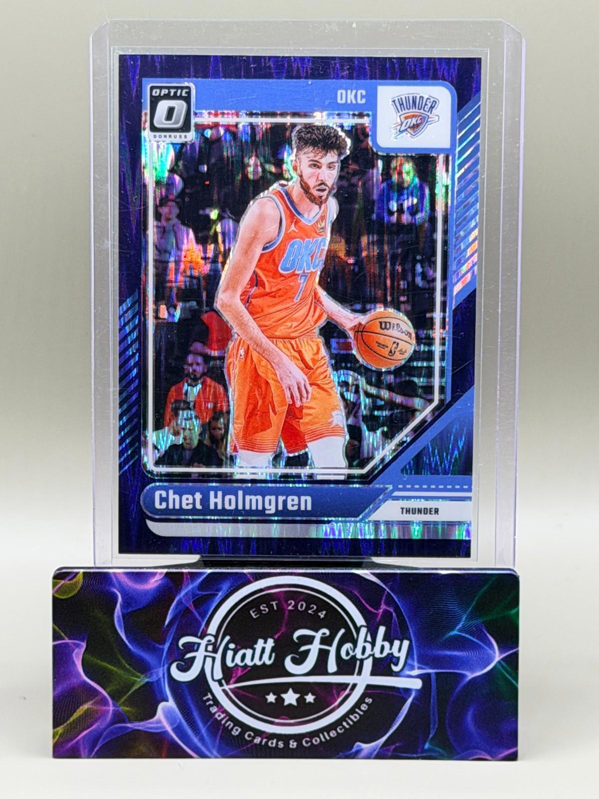 2024-25 Panini Donruss Optic - Chet Holmgren #23 - Purple Shock Prizm
