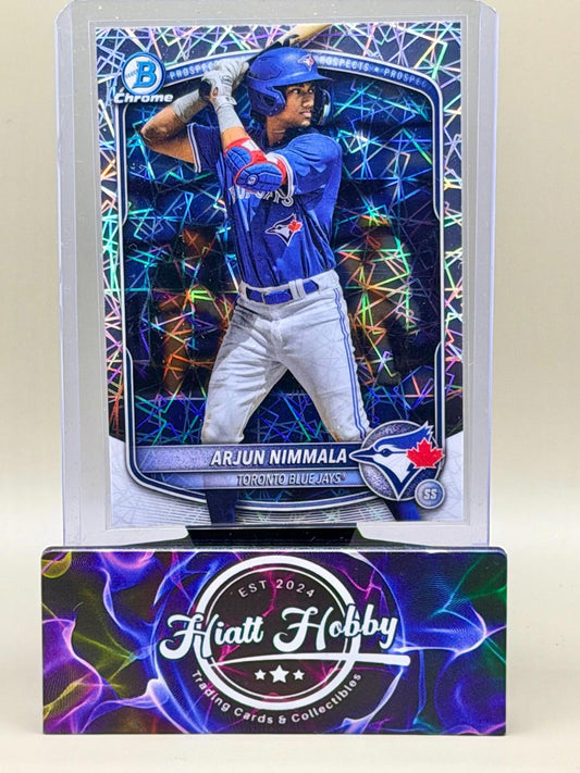 2025 Bowman Chrome - Arjun Nimmala #BCP-228 - Laser Refractor (RC)